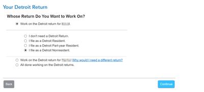 Detroit form 5121 not handled correctly