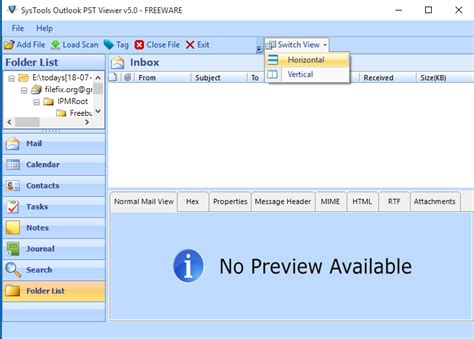 Outlook PST Viewer Tool to View and Read PST File Data Free