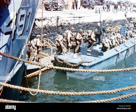 Operation, Overlord, Normandy, American, Army, troops, boarding ...