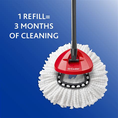 O-Cedar EasyWring Microfiber Spin Mop, Bucket Floor Cleaning System ...