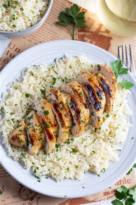 Grilled Chicken And Rice - Easy Healthy Recipes