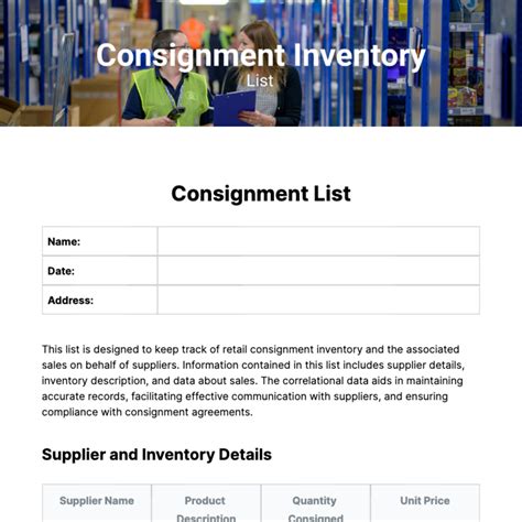 Image result for Consignment Log