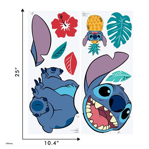 Buy Wall Palz Disney Lilo and Stitch Wall Decals - Stitch Wall Decals ...