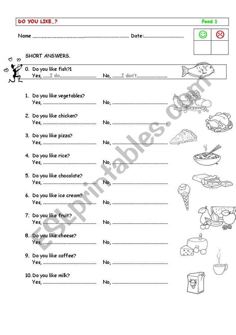 What Do You Like Worksheets 的图像结果