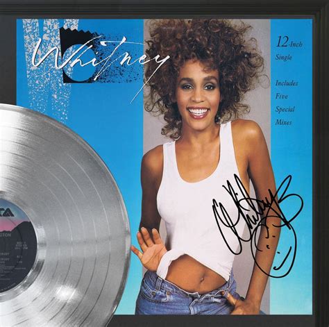 Whitney Houston - I Wanna Dance With Somebody Platinum LP Record Framed ...