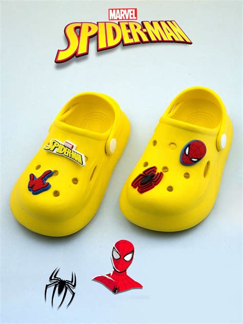 Marvel Spider-Man Yellow Clogs for Boys – by Yellow Bee – Yellow Bee India