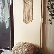 You & We Premium Macrame Pouf Pouffe Ottoman Size 48 * 48 * 40 cm ...