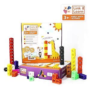 Buy PlayVerse Link & Learn Primary Math Number Blocks for Kids,100 ...
