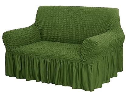 House of Quirk Turkish Bubble Frill 280 GSM Sofa Slipcovers, Durable ...