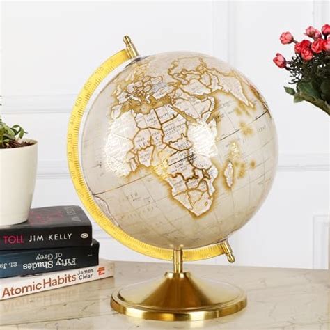 Casa Decor Globe Educational Rotating Globe 8 Inch Metallic base & Arc ...