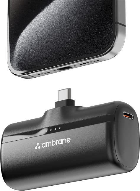 Ambrane 5000mAh 20W Pocket/Travel Friendly Super Compact Type C Fast ...