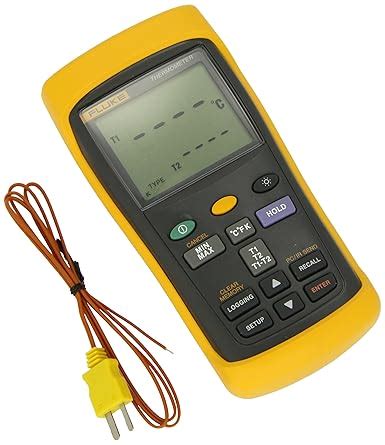 Fluke 54-2 Dual Input Digital Thermometer, Yellow : Amazon.in: Electronics