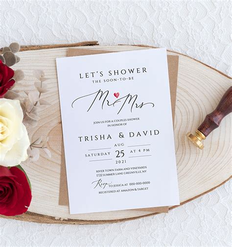 Couples Wedding Shower Themed Invitations at Claudia Aunger blog