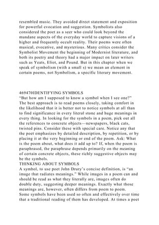 Assignment 1 Symbolism and Metaphor in PoetryComplete and post .docx