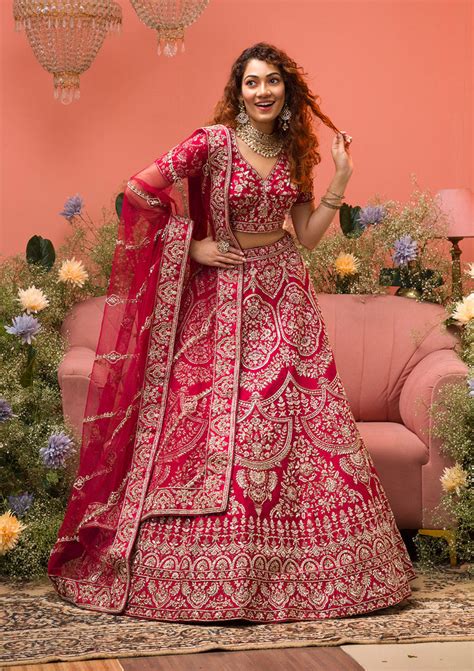 Maroon Lehenga - Buy Maroon Colour Lehenga Online At Best Price – Koskii
