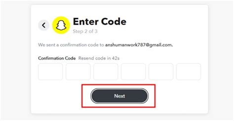 Image result for Snapchat Enter Confirmation Code