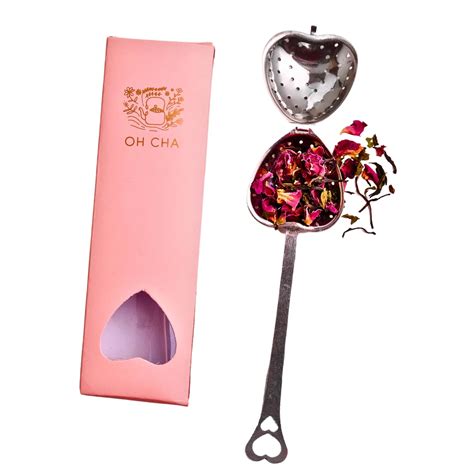 OH CHA - Heart Shaped Tea Infuser | Stainless Steel Strainer for ...
