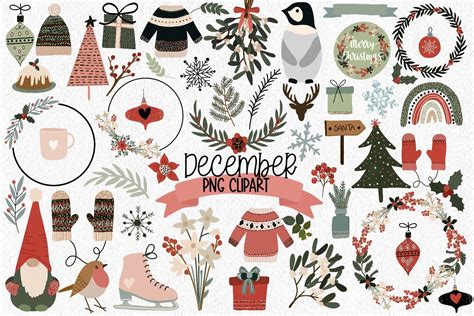 December Clip Art