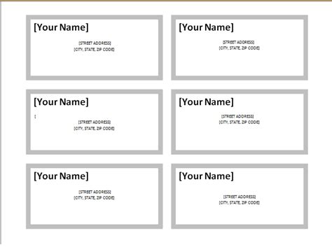 Address Label Template - Excel Word Template