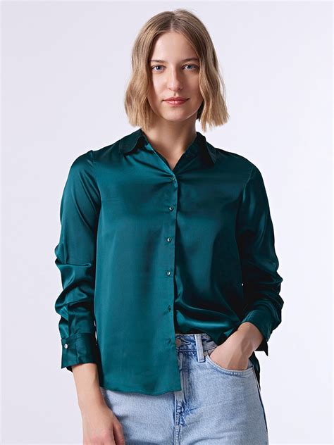 Green collared shirt