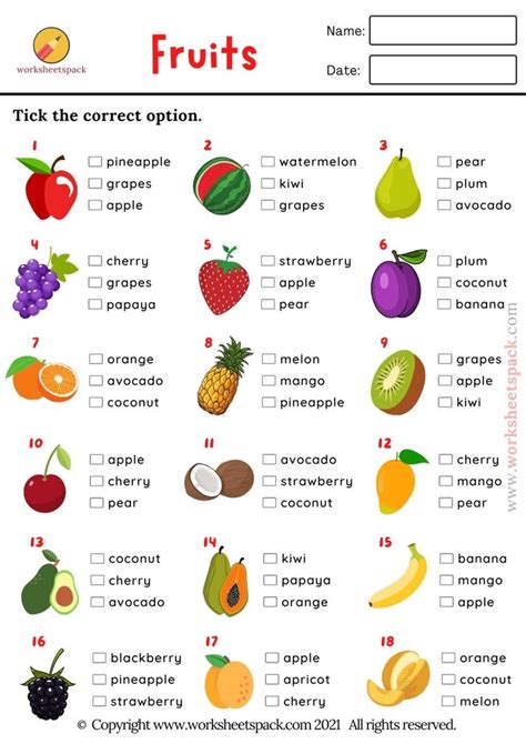 fruit quiz pictures