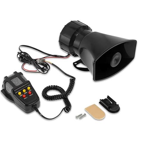MIKANIX 7 Tone Police Car & Bike Siren Horn Hooter with Mic | PA ...