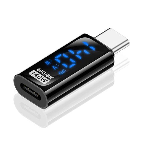 ZORBES® USB C Adapter Type C Female to Type C Male Connector LED ...