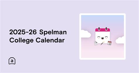 2025-26 Spelman College Calendar | Agenda Hero