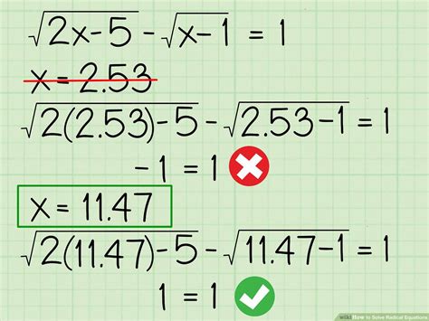Image result for Examples of Radical Equation Problems