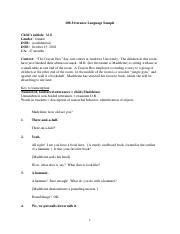 Image result for Language Sample Examples