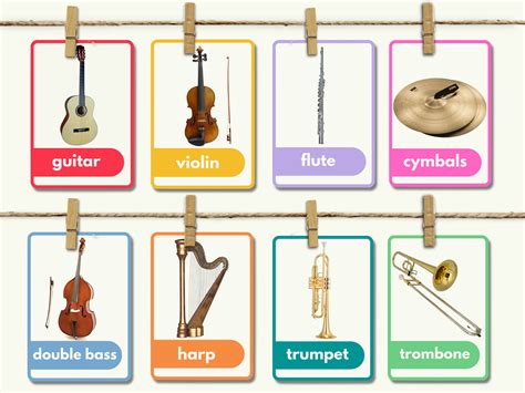 Musical Instruments with Names 的图像结果