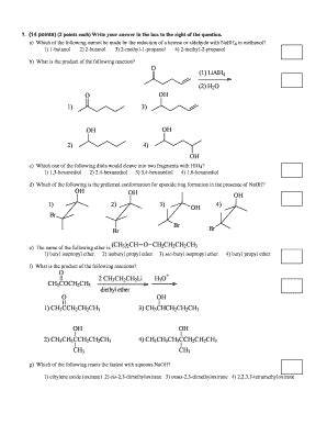 Fillable Online cms cerritos O 1 LiAlH4 2 H2O O OH OH OH bOH 1b 3 2 4 ...