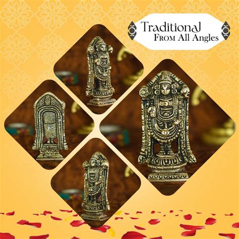 Buy Brass Tirupati Balaji Idol - Divine Home & Car Décor – ekhasa