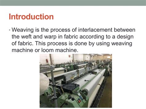 Image result for Operating a Weaving Machine