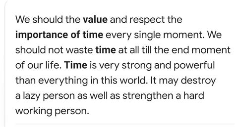 Paragraph on volume of time - Brainly.in