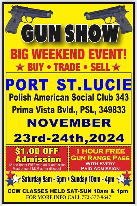 Great American Port Saint Lucie Gun Show at Polish American Social Club ...