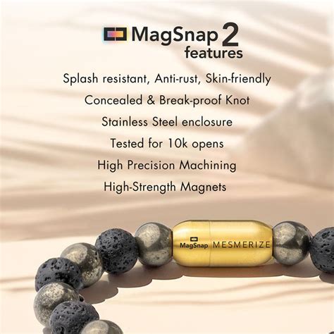 Money Magnet Pyrite Natural Stone Bracelet, Perfected with Magsnap ...