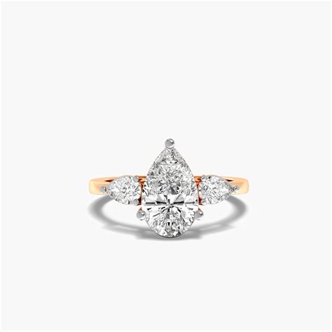 Tri-Pear Radiance | Diamond Solitaire Ring | IGI Certified | Moena ...