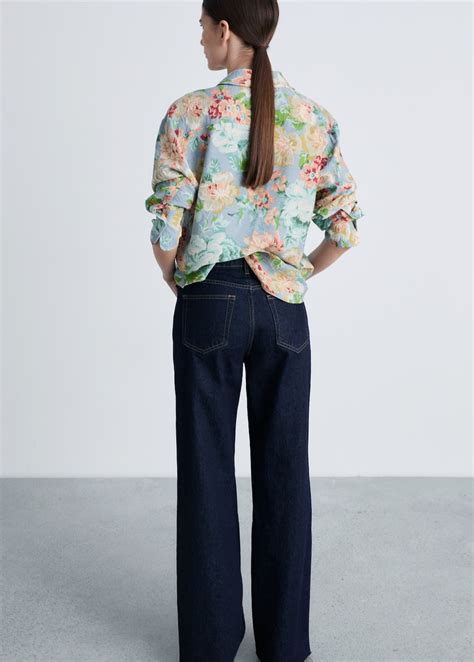 Regular floral-print shirt - Women | MANGO USA