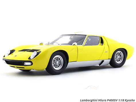 Lamborghini Miura P400SV yellow 1:18 Kyosho diecast scale model ...
