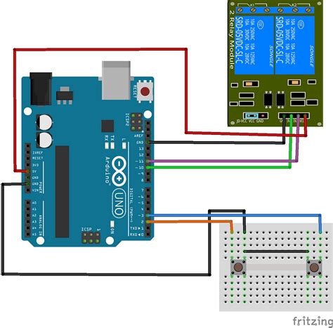 Image result for Push Button to Activate Relay Arduino Code