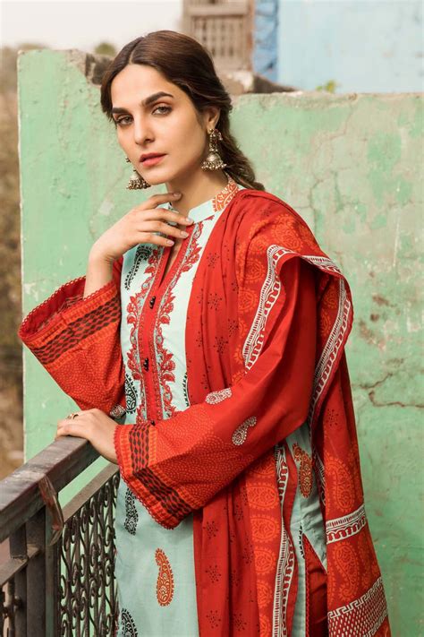 Gul Ahmed Lahore Lawn Collection 2021 – 2PC Lawn Suit TL-360 – YourLibaas