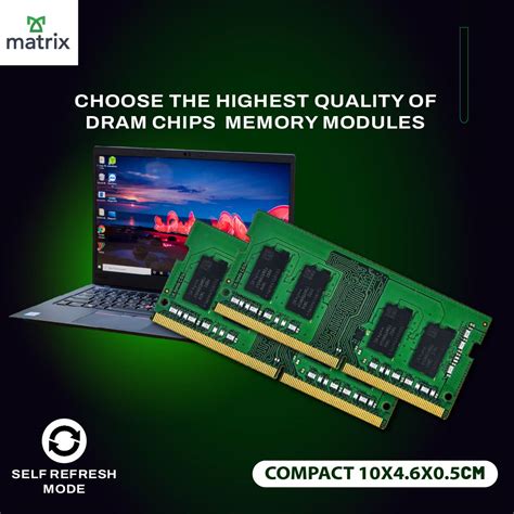 Shop Matrix DDR4 4GB RAM for Laptop 2666MHz – Buy