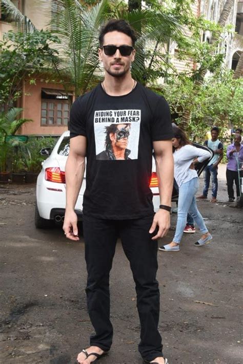 Tiger Shroff Wore A TShirt With Hrithik Roshans Face Printed On It