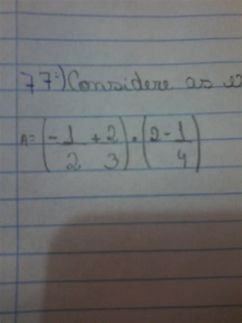 Como calcular ( - 1/2 + 2/3 ) . (2 - 1/4) - Brainly.com.br