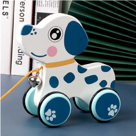 Dog Shape Toddler Push & Pull along Toy – Littleok - Wooden toy & Play ...