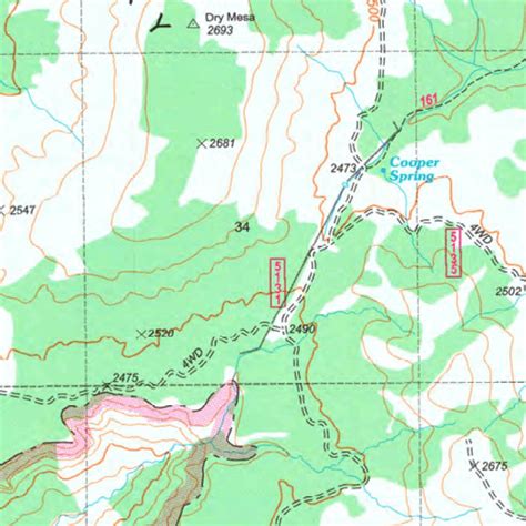 Dark Canyon Wilderness Manti-La Sal National Forest 2006 Map by US ...
