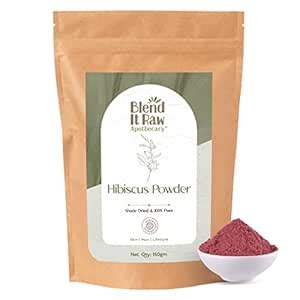 Blend it Raw Apothecary Pure Hibiscus Powder for Hair Growth | Hibiscus ...