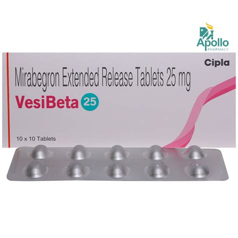 VesiBeta 25 Tablet 10's Price, Uses, Side Effects, Composition - Apollo ...