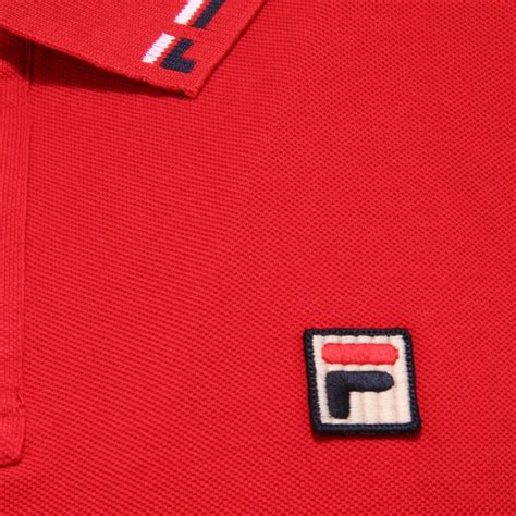 5312K polo uomo FILA TENNIS maglia red cotton polo t-shirt man
